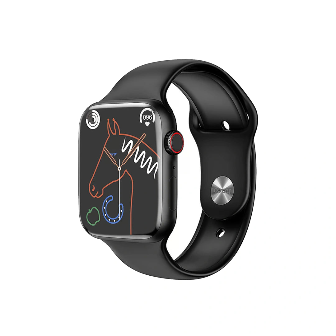 Hoco Y12 Smart Watch 1.96 Inches - Black in Qatar Hoco Y12 Smart Watch 1.96 Inches - Black in Qatar
